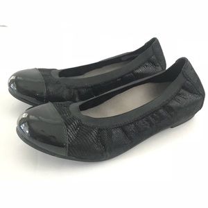 Vionic Black Allora Ballet Flats (Orthoheel) 7.5
